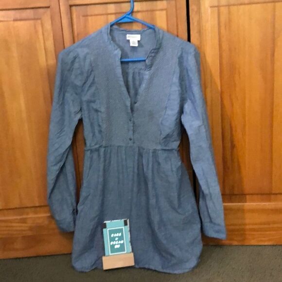 Motherhood Long Sleeve Denimish Shirt - Picture 3 of 4